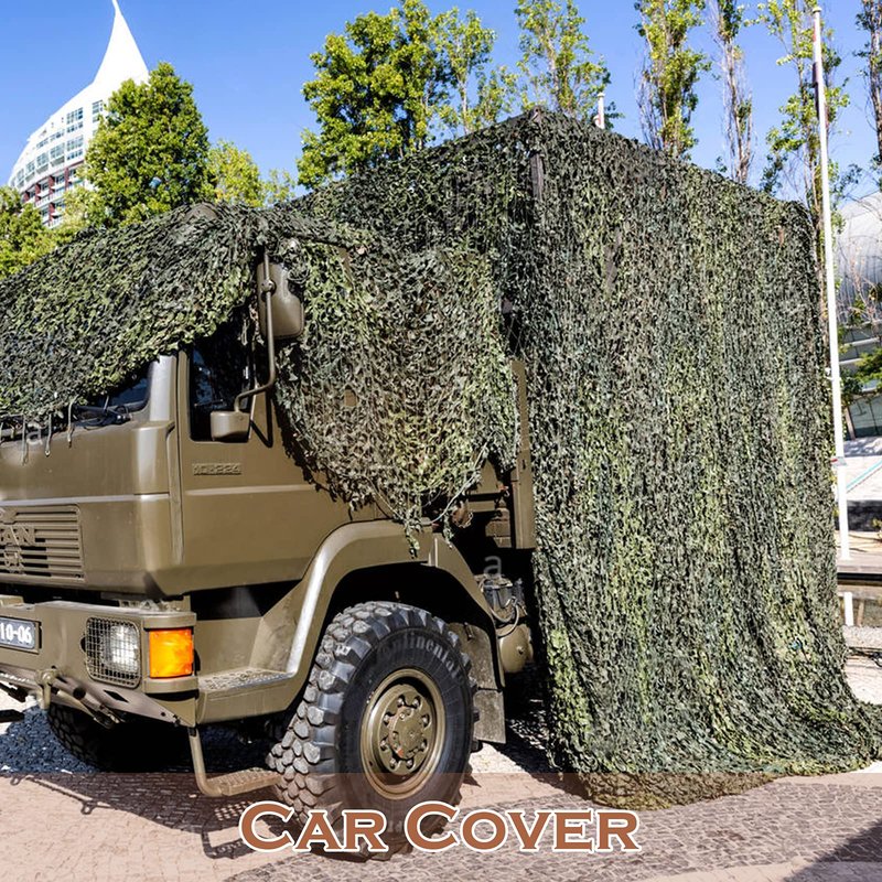 FullLit Camo Netting, Camouflage Net Blinds (Camo Bionic Leaves, 6.5ftx10ft)