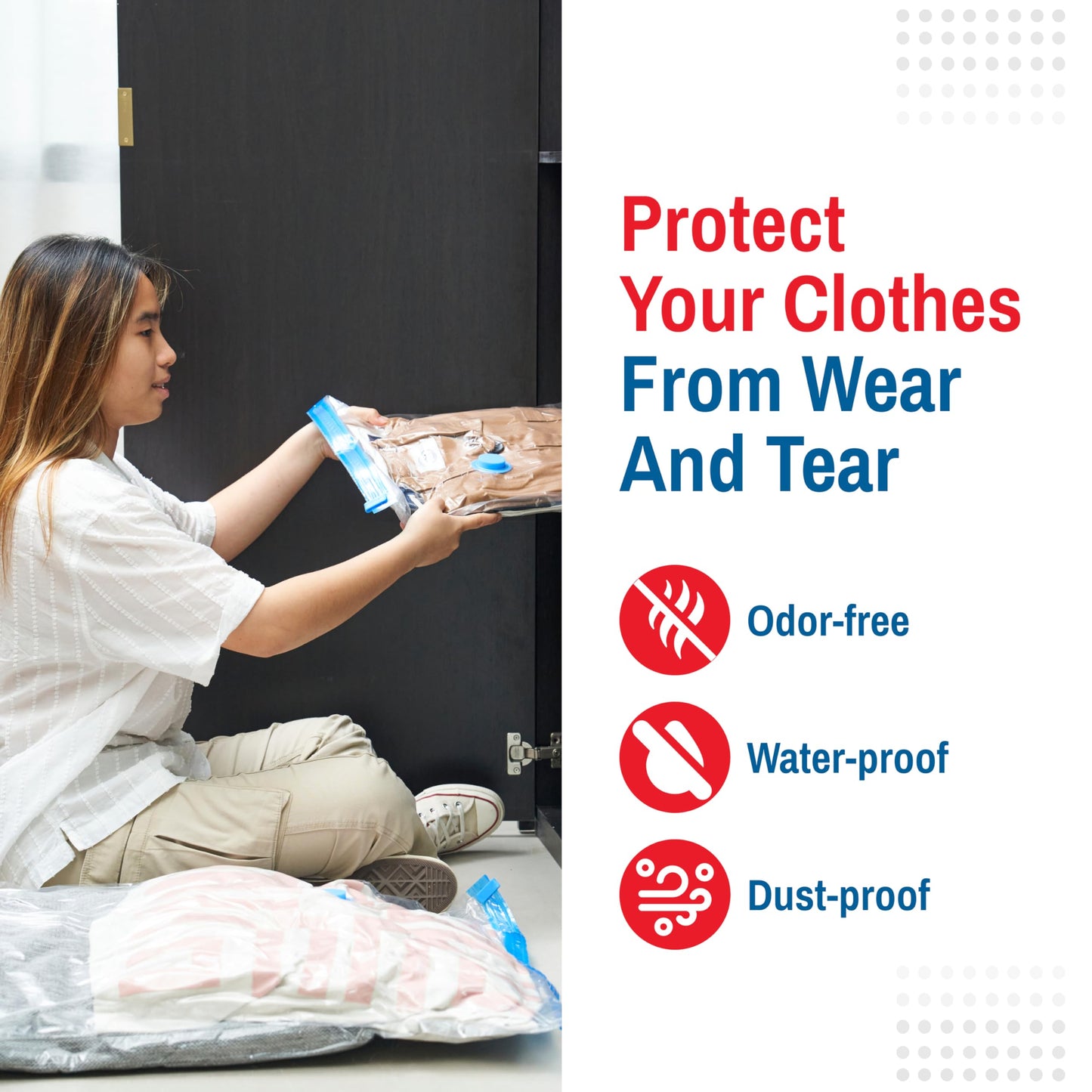 10 Pack Variety Vacuum Storage Bags for Comforters, Blankets & Clothes – Vacuum Sealed Compression Bags with Electric Pump – Space Saver Storage Bags for Bedding, Travel & Organization (4M, 3L, 3XL)