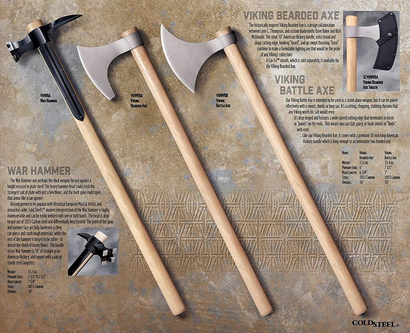 Cold Steel 90WVBA Hunting Axes, Polished, One Size