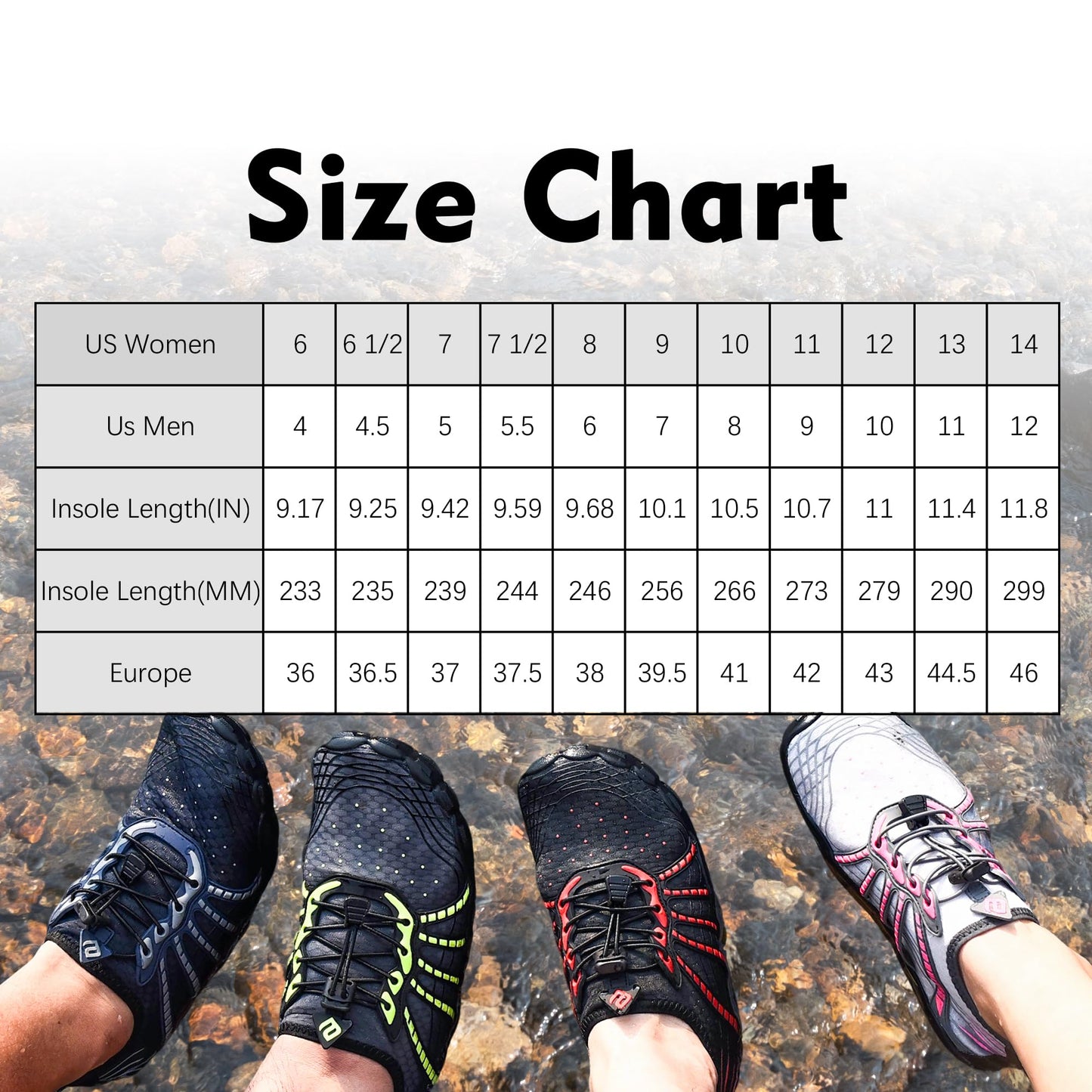 Barefoot Water Shoes for Women and Men - Quick-Dry Lightweight Swim Shoes for Beach,Pool,Hiking