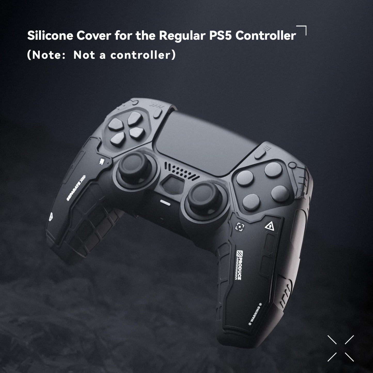 GeekShare G.S.TAC Tactical PS5 Controller Skin Set, Anti-Slip Silicone Protective Cover Skin Case for PS5 Wireless Controller with 2 Thumb Grip Caps and 2 Stickers - for Black Myth: Wukong