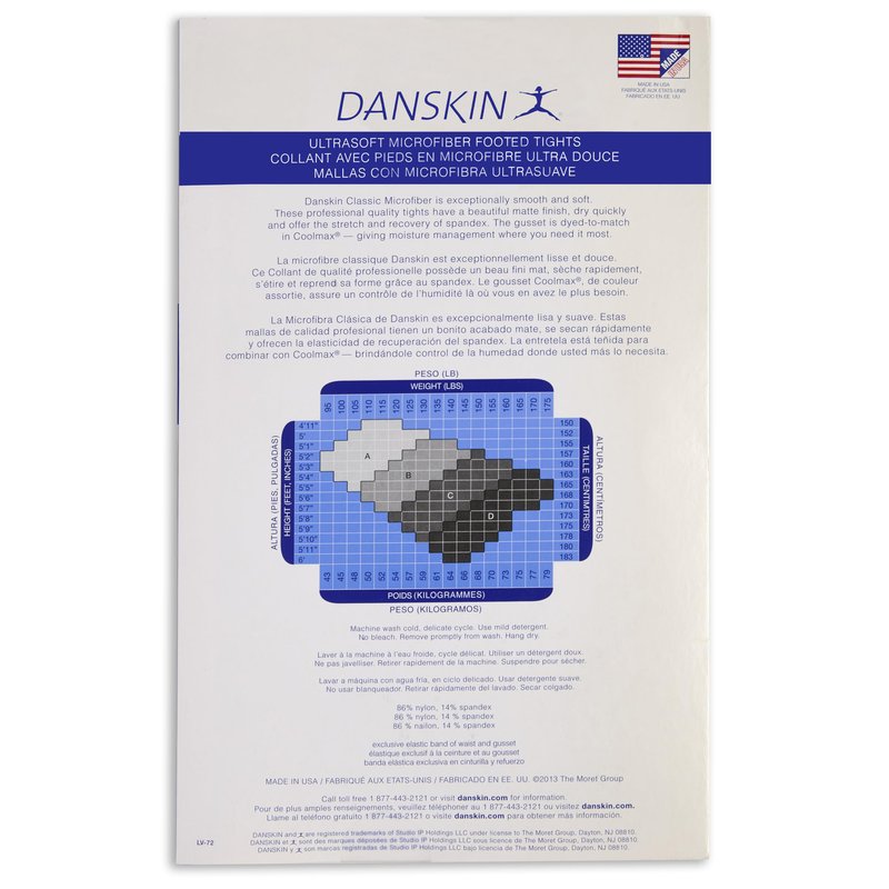 Danskin Women's Ultrasoft Microfiber Footed Tights