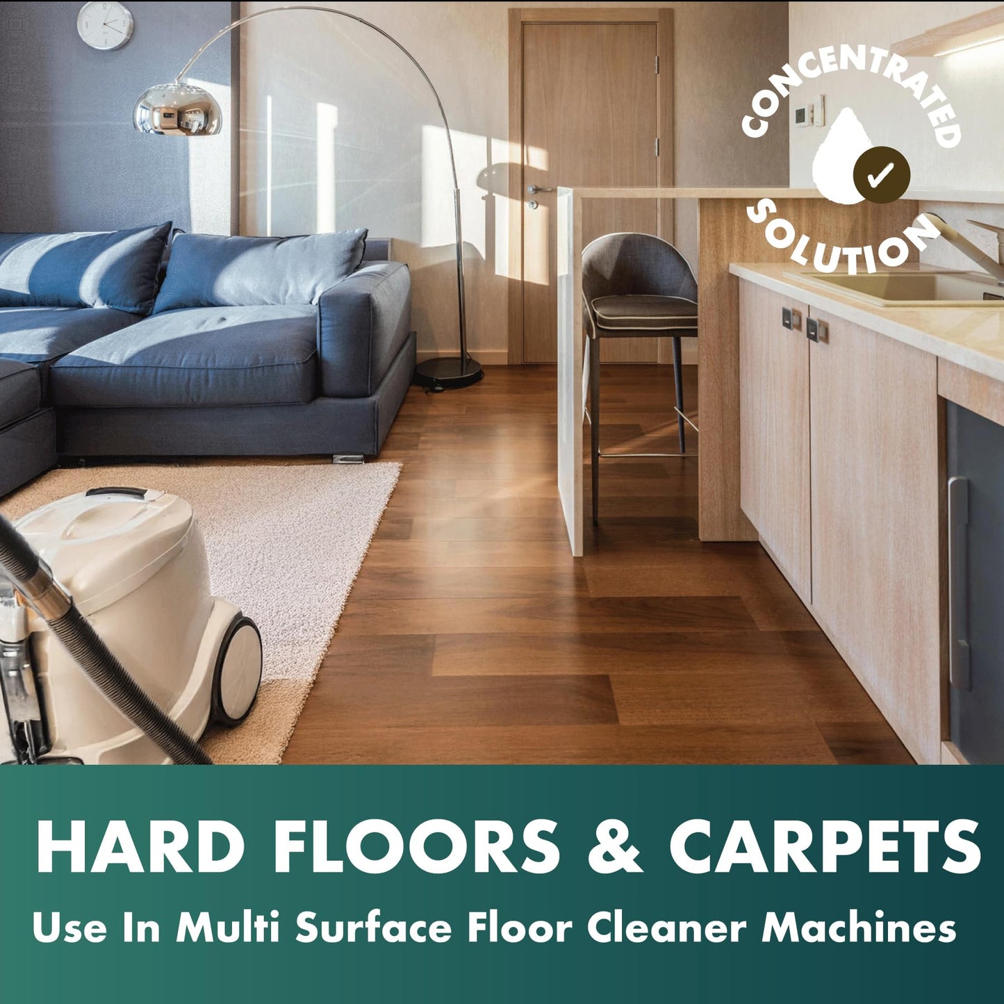 Dirtbusters Multi Floor Solution (5L), Multi Surface Floor Cleaner Liquid With Deodoriser For Hard Floor Cleaning Machines