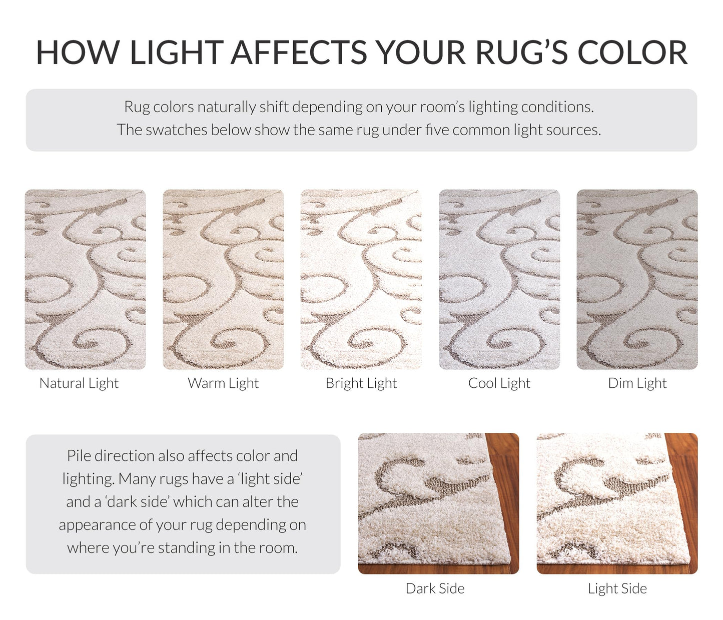 SAFAVIEH Florida Shag Collection Accent Rug - 2'3" x 4', Cream & Beige, Scroll Design, Non-Shedding & Easy Care, High-Low Plush Pile, Ideal for Bedroom, Foyer, Hallway (SG455-1113)