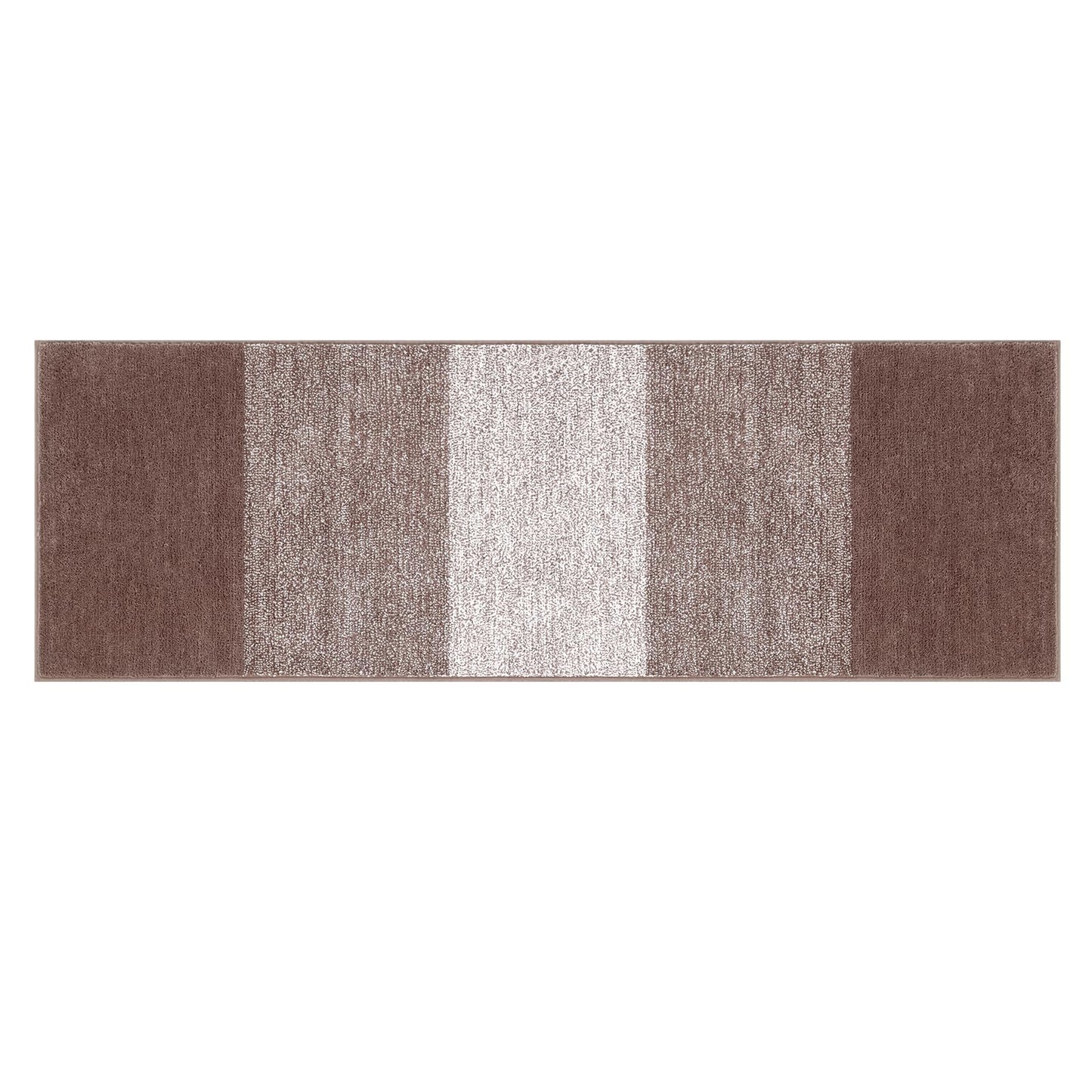 Vaukki Indoor Doormat Entryway Door Mat, Non Slip Absorbent Mud Trapper Mat Inside Floor Mat, Washable Door Carpet for Entryway (24''x71'', Coffee)