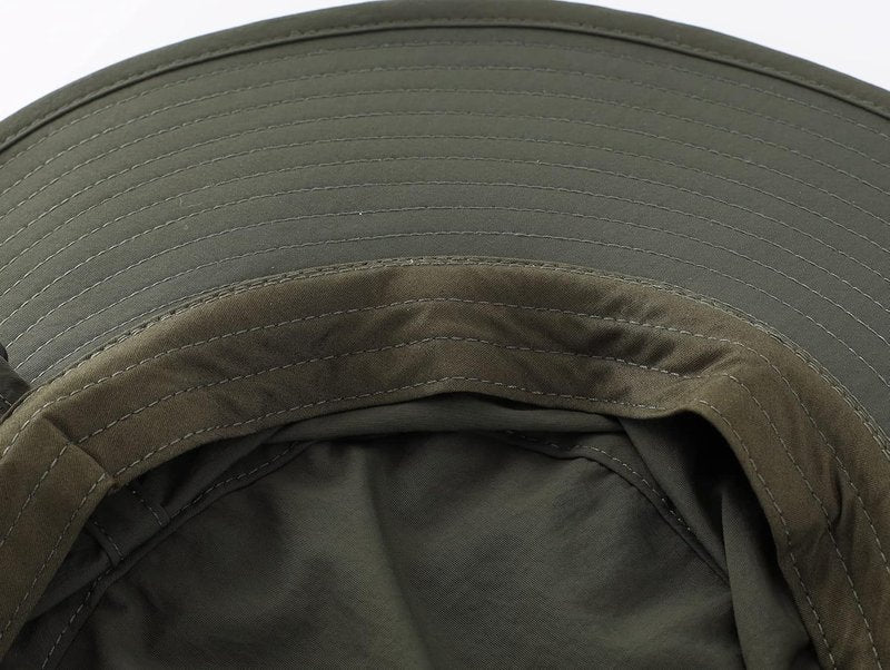UPF50+ Men's Sun Hat - Wide Brim UV Protection Fishing Cap | Breathable Mesh Gardening Bucket Hat