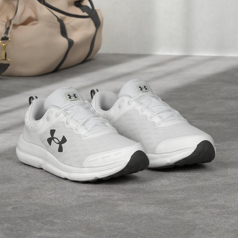Under Armour Men's Charged Assert 10, (104) White/Black/Black, 11.5, US