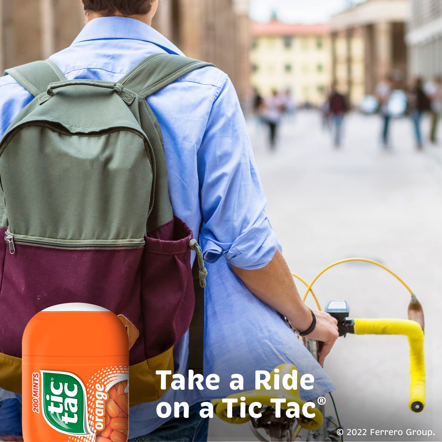 Tic Tac Orange Flavored Mints, 4 Bottle Packs, On-The-Go Refreshment, 3.4 oz Each