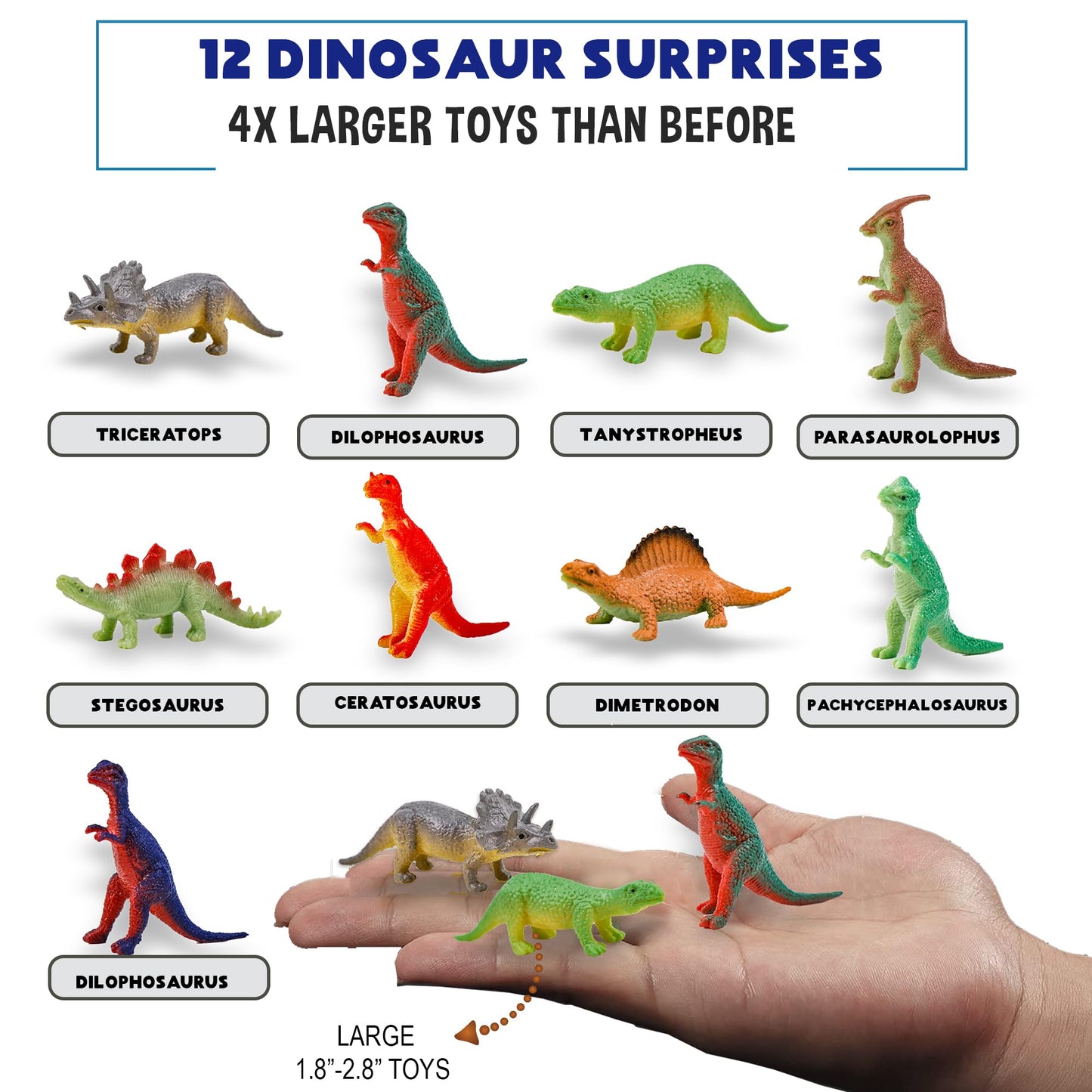 Bath Bombs for Kids with Surprise Inside - 12 Dinosaur Bath Bombs with Toys, Organic Colorful Bubble Bath Fizzies, Dino Egg Bath Bomb w/Rich Bubbles, Birthday Gifts for Kids, Boys, Girls