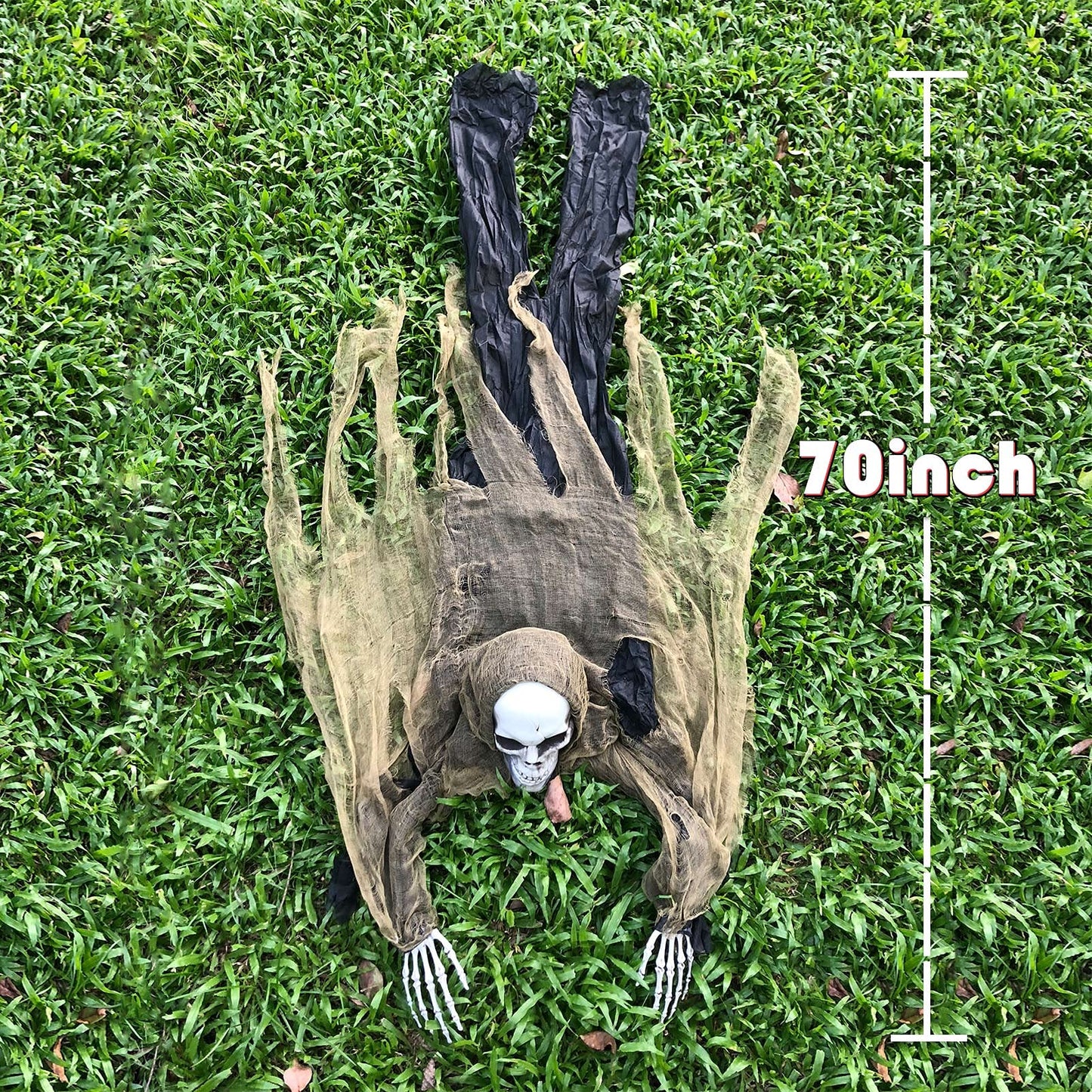 ESSENSON Halloween Zombie Groundbreaker, 65 Inch Skeleton Prop for Outdoor, Lawn, Yard, Patio Decoration, Graveyard Haunted House Decor