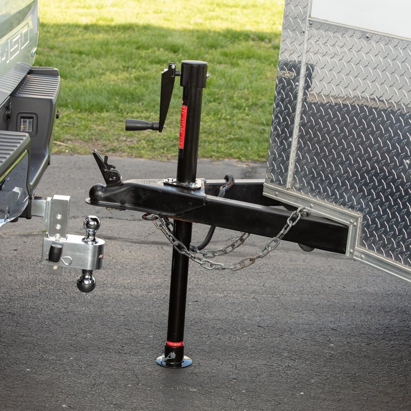 Aluma-Tow UC200020 Trailer Jack 2000 lbs., Power Tongue Jack, A-Frame, Heavy Duty Swivel Boat Trailer Jack, Manual Crank Handle, 9"-23" for Lifting Trailers, Campers & RVs & Boats