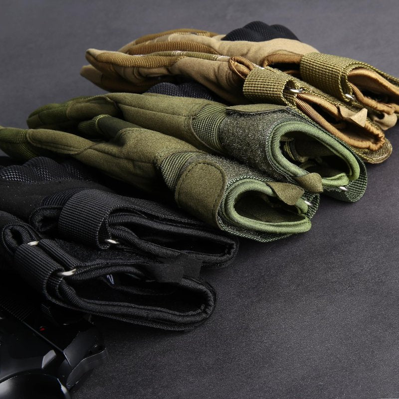 MVPTOO Touchscreen Padded Palm Gloves for Men Green X-Large