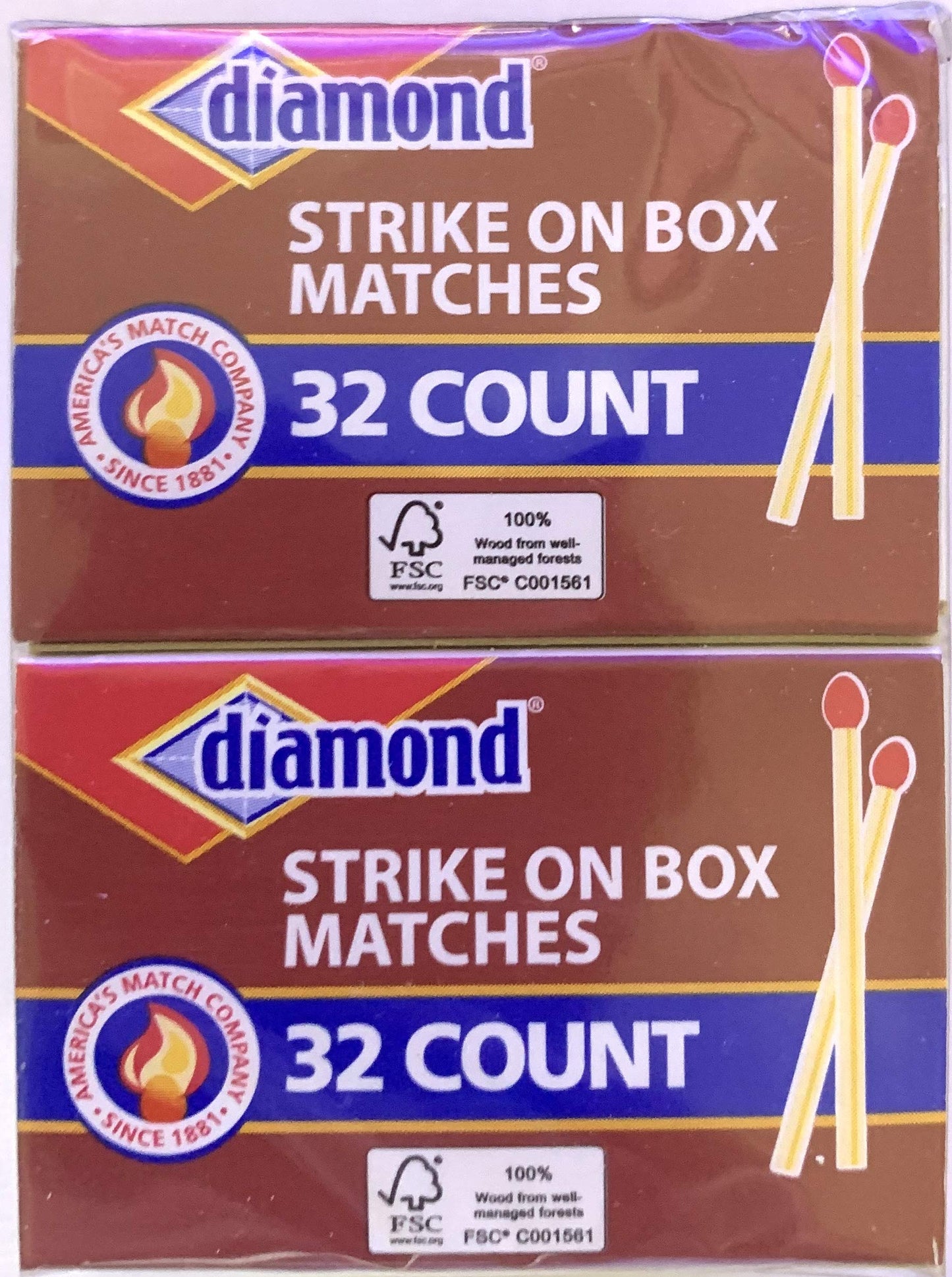 Diamond Greenlight Strike on Box Matches, 32 Count (Pack of 10)