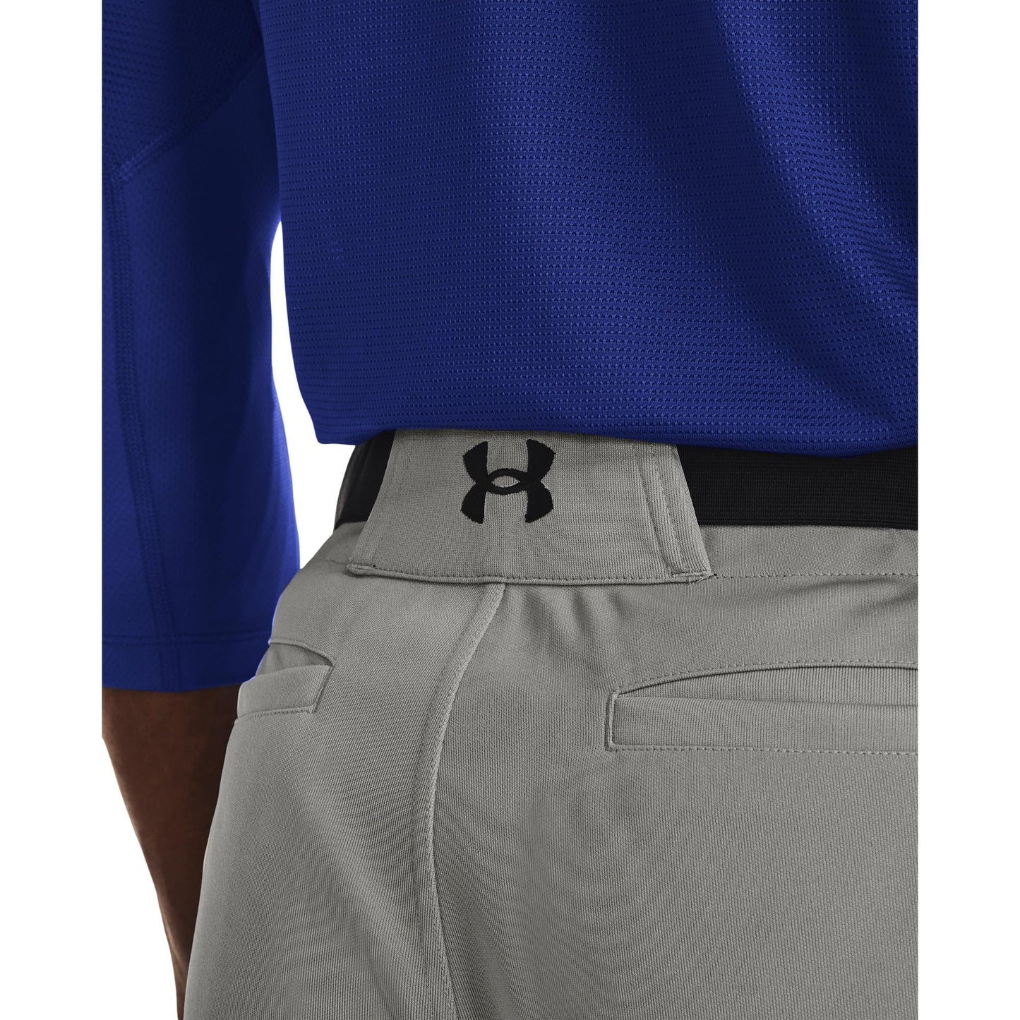 Under Armour Men's Utility Baseball Pant Closed 22, (075) Baseball Gray / / Black, Small