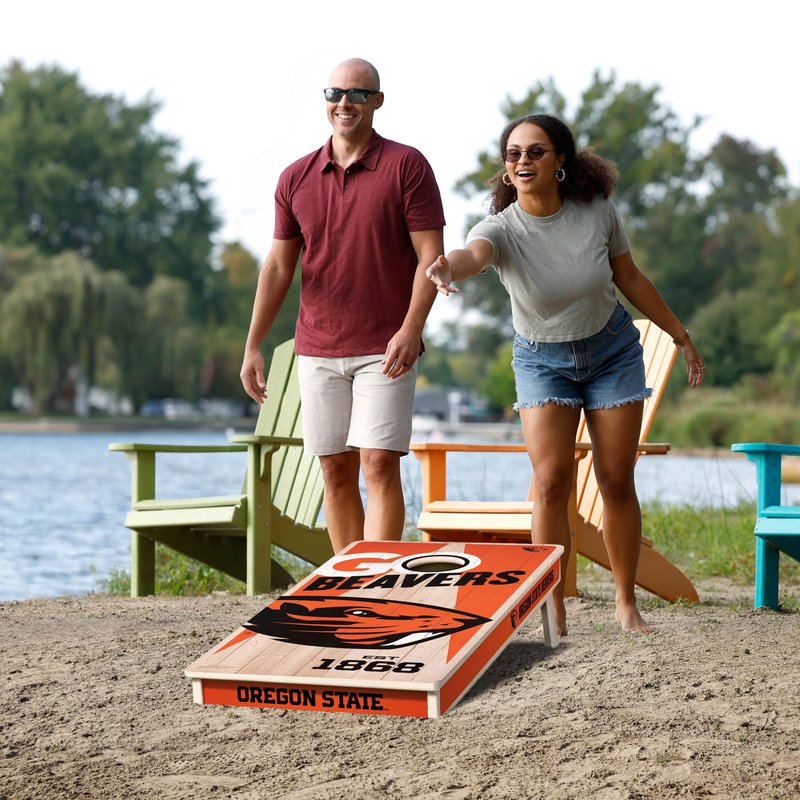YouTheFan NCAA Oregon State Beavers 2’ x 4’ Professional Wood Cornhole Game
