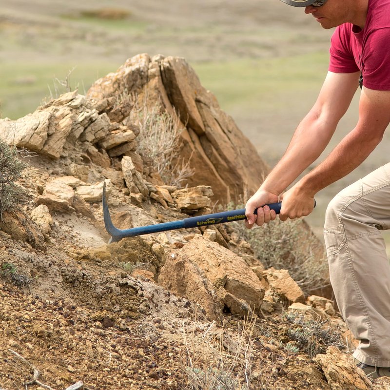 ESTWING Geo/Paleo Rock Pick - 25" USA Made Geologist Tool with All Steel Construction & Vinyl Cushion Grip - GP100