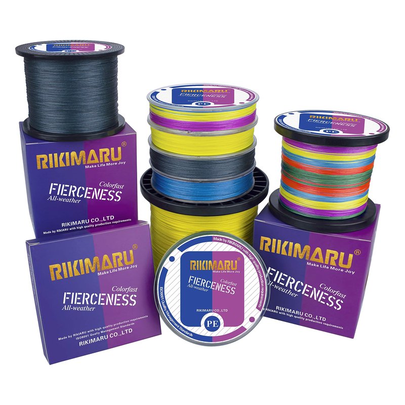 Braided Fishing Line Abrasion Resistant Superline Zero Stretch&Low Memory Extra Thin Diameter Dark Gray 327Yds,20LB