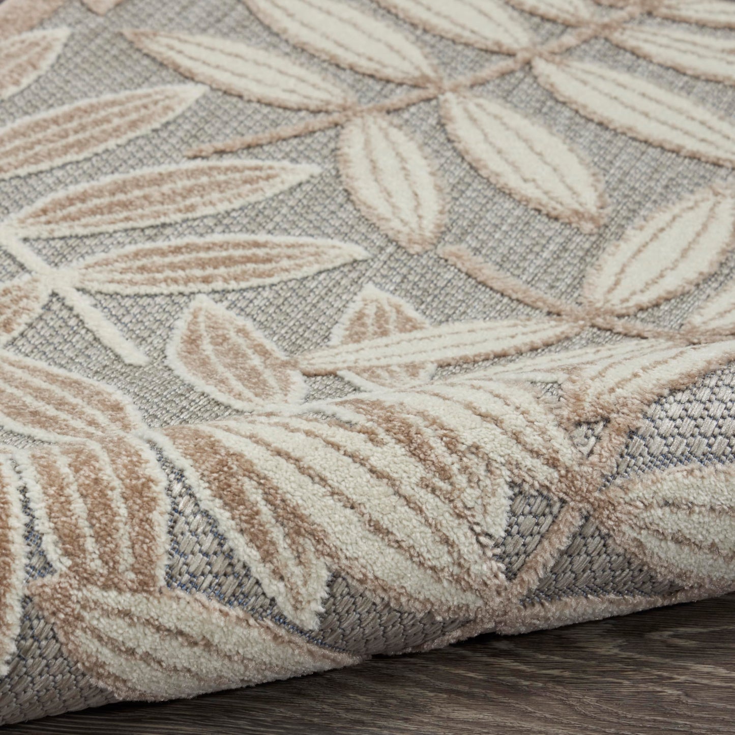Nourison Home Aloha Natural 7' x 10' Area Rug - Easy Clean, Non Shedding, Bed Room, Living Room, Dining Room, Kitchen (7' x 10')