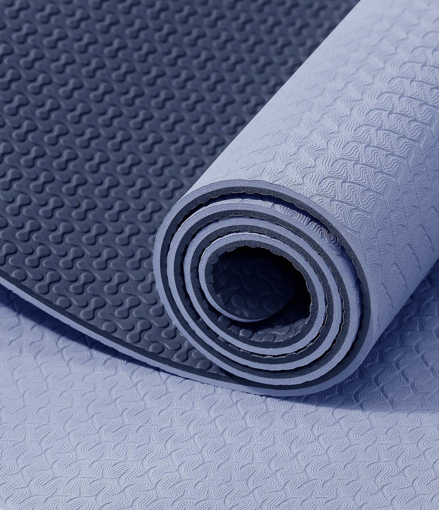 IUGA Yoga Mat Non Slip Anti-tear Pilates Mat Eco Friendly Hot Yoga Mats Thick for Workout & Exercise(72"x 24"x 6mm)