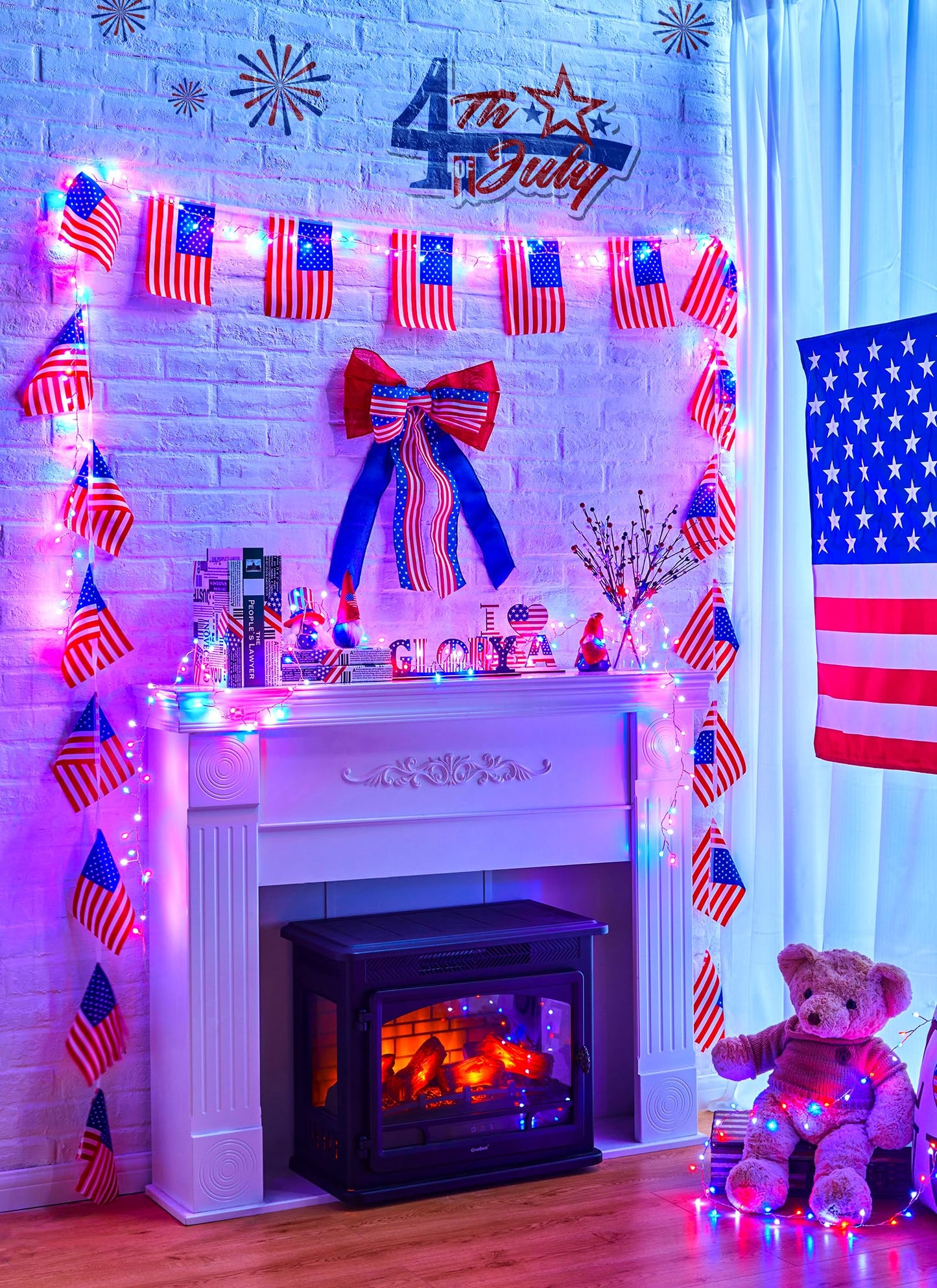 Brightown 10FT Fairy Lights Color Changing - 100 LED 22 Colors Firecracker Fairy Lights with Remote, Cluster String Lights Indoor with 12 Lighting Mode, Christmas Fairy Light for Bedroom Classroom