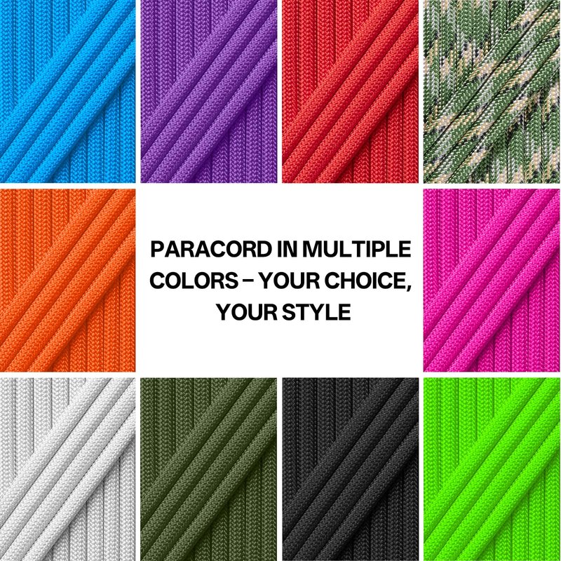 HOKINETY Paracord Rope 750 - Parachute para Cord 4mm 11 Strand Spool Rope Utility Nylon String for Outdoor Camping Survival Utility Tent Crafting DIY Projects - Blue 100ft