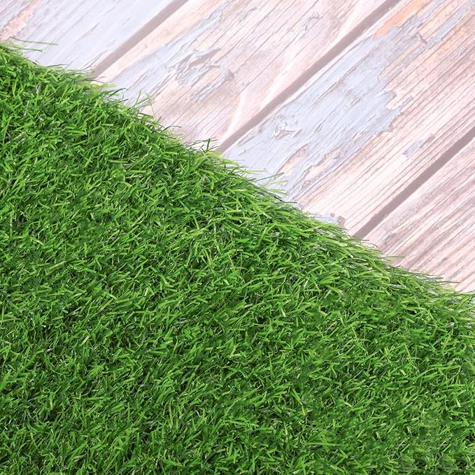Aneco Artificial Grass Table Runners Carpet Roll Synthetic Grass Table Runner 12 x 36 Inch Grass Tabletop Decoration for Spring Fall Summer Holiday, Baby Shower, Wedding, Birthday, Banquet