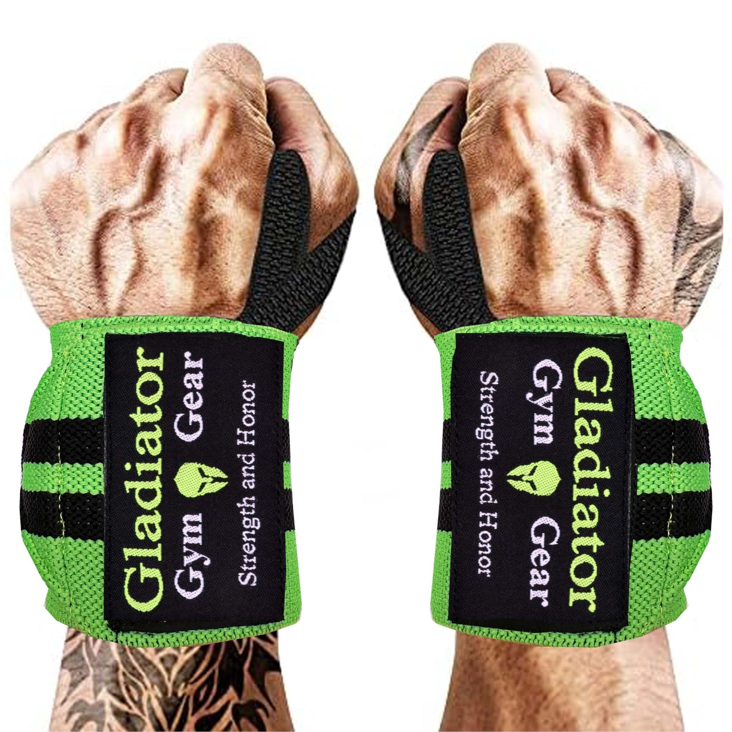 Gladiator | Wrist Wraps for Weightlifting | 18 Inch Weight Lifting Wrist Straps for Men & Women