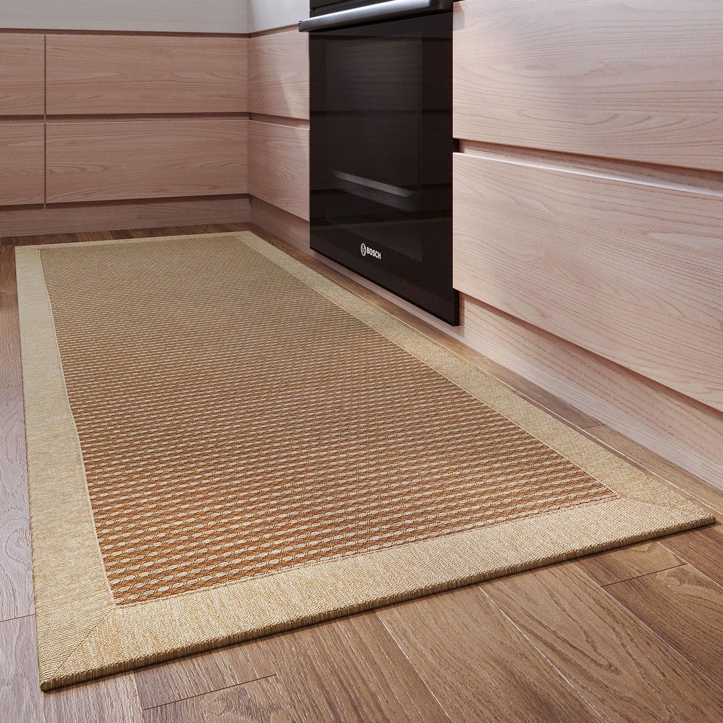LUFEIJIASHI Small Kitchen Rugs and mats Non Skid Washable Kitchen Runner Rug Absorbent Farmhouse Style Kitchen Floor mats for in Front of Sink 20"X32"