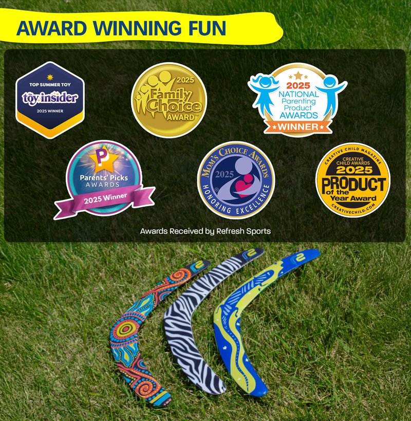 Refresh Sports Boomerang for Adults & Kids