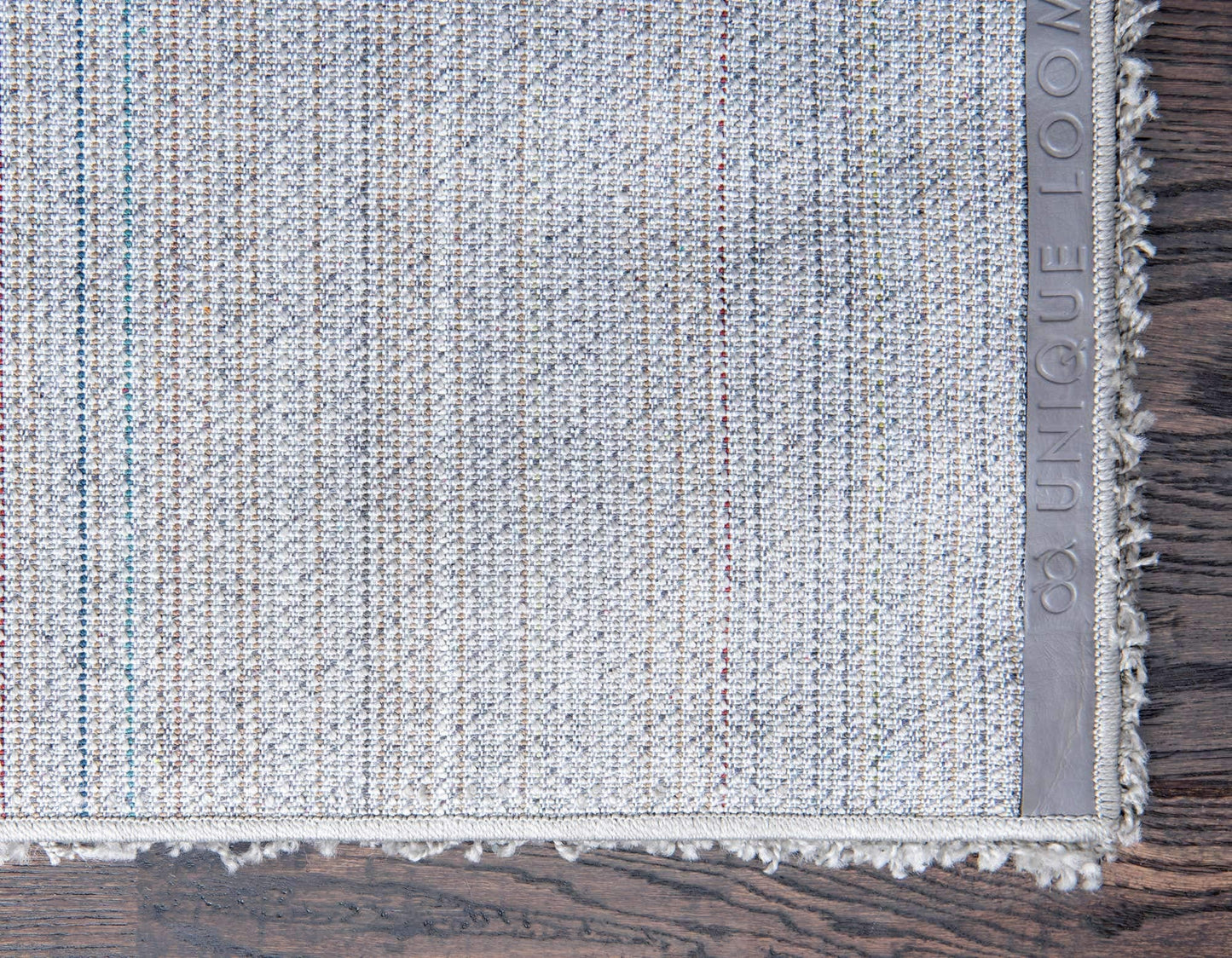 Unique Loom Solid Shag Collection Area Rug (6' 1" x 9' Rectangle, Cloud Gray)