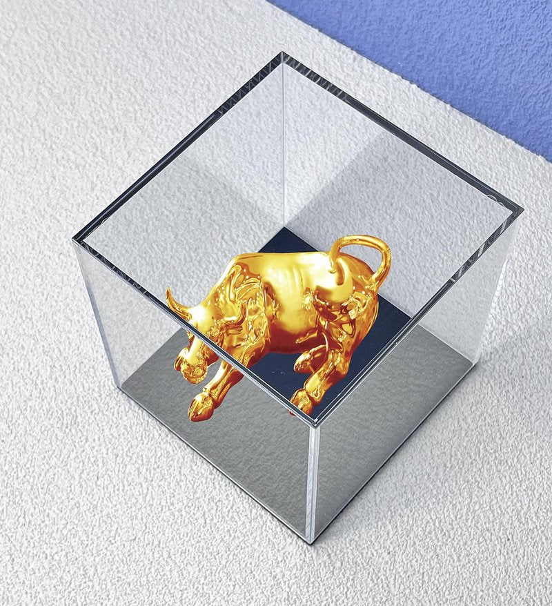 Acrylic Display Case - 4x4x4 Inch Cube Box for Softball Collectibles | Clear with Matte Black Base
