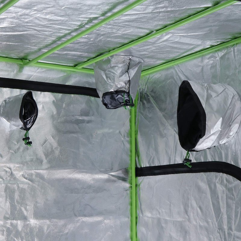 HANGKAI Home Grow Tent, Hydroponic Plant Growing Room w/Observation Window and Inner Tool Bag, 600D Highly Reflective Fabric Cover Indoor Grow Room, 48"x48"x80"
