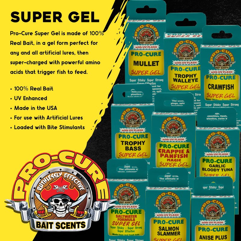 Pro-Cure Trophy Walleye Super Gel, 8 Ounce