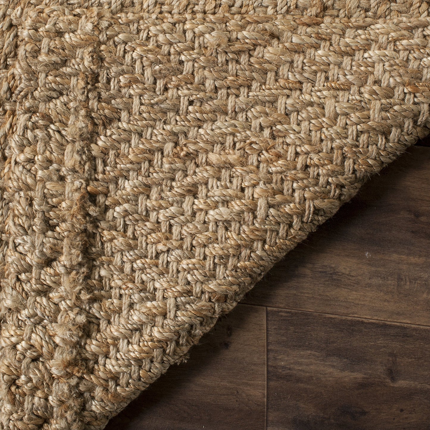 SAFAVIEH Natural Fiber Collection Accent Rug - 4' x 6', Natural & Natural, Handmade Jute, Ideal for High Traffic Areas in Entryway, Living Room, Bedroom (NF181A)