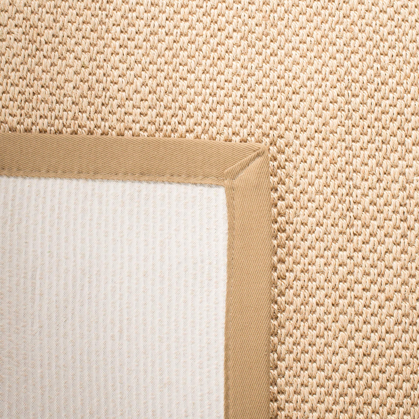 SAFAVIEH Area Rug 3x5 - Natural Fiber Collection - Maize & Linen Color, Sisal, Woven Design with Border (NF141B)