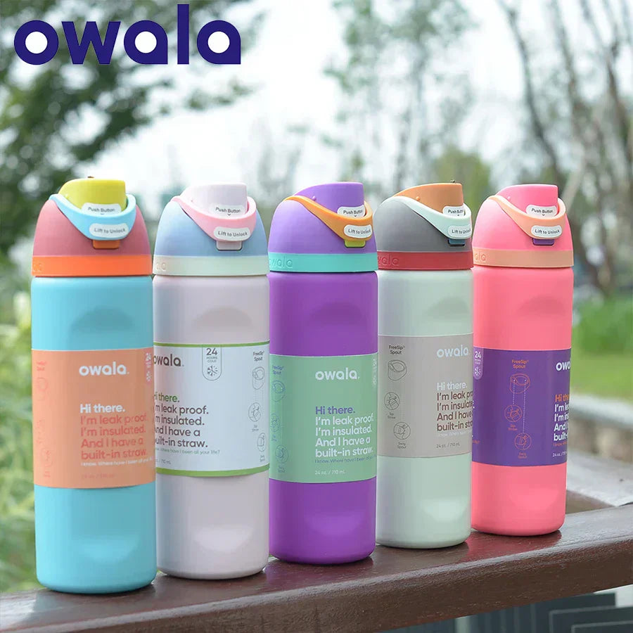 Owala Insulated Stainless Steel Sports Water Bottle 24Oz/32 Oz