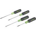 Greenlee 0153-03C Mini-Precision Screwdriver Set, 4 Piece, Silver