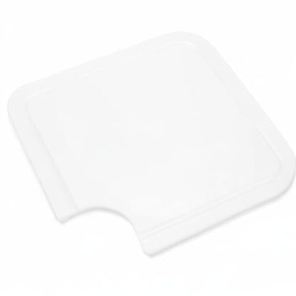 Camco Camper/RV Sink Mate Cutting Board | Features Built-In Juice Groove & Cut Corner for Scrap Disposal | Designed w/Adjustable Rubber Feet for Different Sink Sizes | Expand Kitchen Workspace (43857)