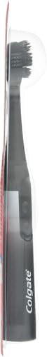 Colgate 360 Vibrate Charcoal Battery Operated Toothbrush Pack, Soft with 1 AAA Battery Included, Black, 2 Count