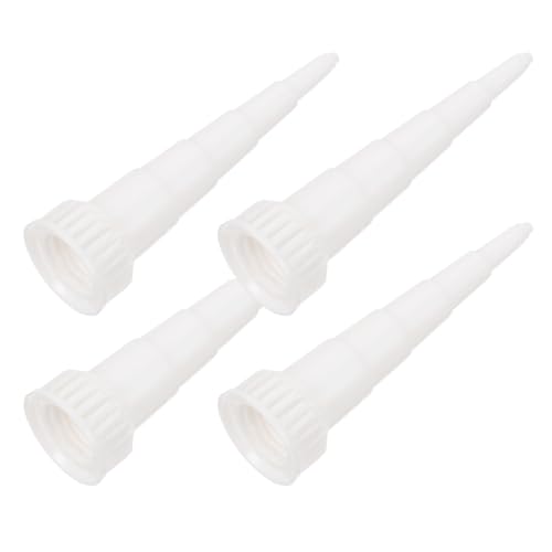 4pcs Snip Tip Applicator Tips Adhesive Tube Tips Cap Rubber Applicator Spray Nozzle Caulk Cap Replacement Caulking Finishing Tools for Household Painting Supplies