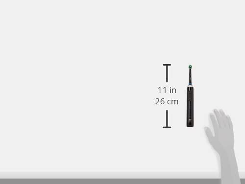 Oral-B Genius X Electric Toothbrush with Artifical Intelligence, App Connected Handle, 1 Toothbrush Head & Travel Case, 6 Mode Display with Teeth Whitening, 2 Pin UK Plug, Black