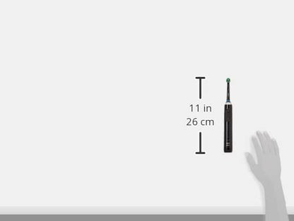 Oral-B Genius X Electric Toothbrush with Artifical Intelligence, App Connected Handle, 1 Toothbrush Head & Travel Case, 6 Mode Display with Teeth Whitening, 2 Pin UK Plug, Black