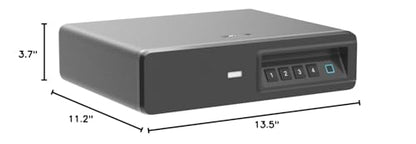 Biometric Fingerprint safe, Slide-Away Handgun Safe for Two Pistols Storage Drawer Safe for Home and Vehicle (Biometric Safe)