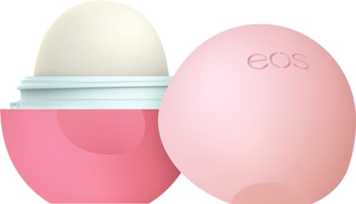 eos 100% Natural & Organic Lip Balm- Strawberry Sorbet, All-Day Moisture, Dermatologist Recommended for Sensitive Skin, Lip Care Products, 0.25 oz