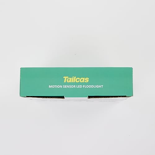 Tailcas Security Lights Outdoor Motion Sensor, 30W PIR Light with Remote Control, IP66 Waterproof Sensor Outdoor, 2700LM LED Floodlights Mains Powered for Garden,Yard, Garage, Black