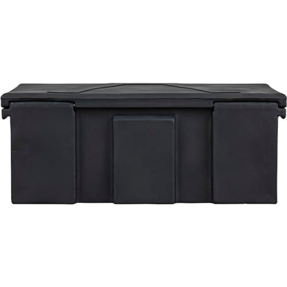 Buyers Products 1712240 Black Poly All-Purpose Storage Chest , 6.3 cu. ft, Made In The USA, Dent-Resistant Lockable Storage Box for Truck, Trailer, Dock, or Deck, High-Density Polyethylene