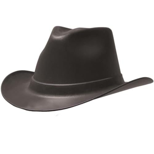 OccuNomix VCB200-06 Vulcan Cowboy Style Hard Hat with Ratchet Suspension, Black, One Size