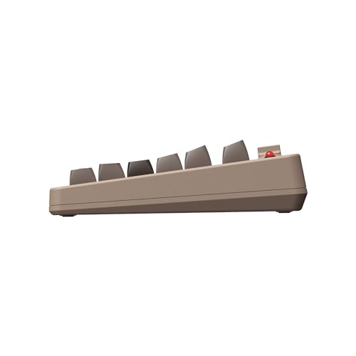 8Bitdo Retro Mechanical Keyboard, Bluetooth/2.4G/USB-C Hot Swappable Gaming Keyboard with 87 Keys, Dual Super Programmable Buttons for Windows and Android - N Edition