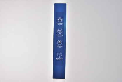 Rotating Electric Toothbrush Case for Adults, 4 Modes Deep Clean Electric Toothbrush with 8 Brush Heads (2 Types), 25-Days Rechargeable Power and 2 Min Smart Timer