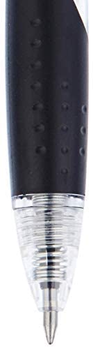 Amazon Basics Retractable Gel Ink Pens, Fine Point, Smooth Writing, Black, 12-Pack